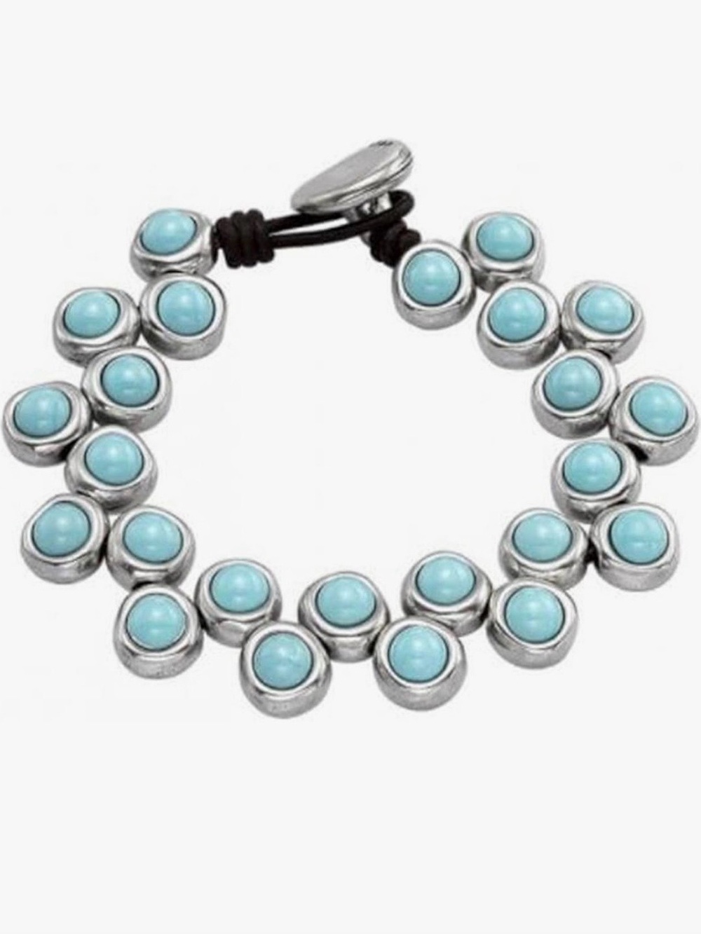 UNO de 50 Silver Turquoise Bracelet - Blue - Picture 2 of 6